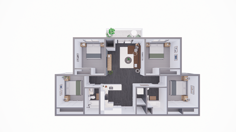 4 Bedroom Floor Plan at Yellowstone Landing, Montana, 59714